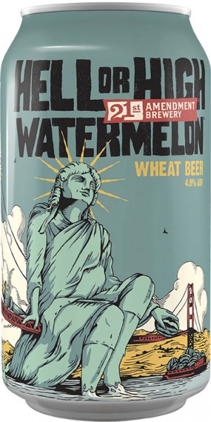 21st Amendment Hell Or High Watermelon Wheat Friar Tuck Peoria Il