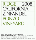 Ridge - Zinfandel Russian River Valley Ponzo Vineyards 2017 (750ml)