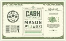 Mason Aleworks - Cash Imperial Coffee Stout (4 pack 16oz cans) (4 pack 16oz cans)